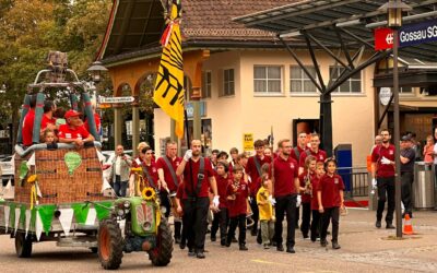 Empfang Jungtambouren und Stefan Zeberli